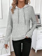 Women's Ribbed Fleece Hoodie