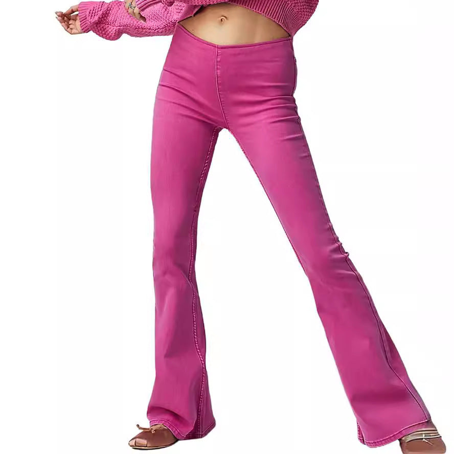 Women's High-Waisted Flared Jeans