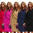 Elegant Trench Coat with Belt and Pockets