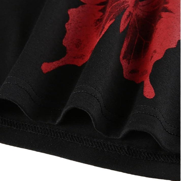 Women's Sleeveless Butterfly Print Top