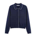 Women's Casual Fashionable Collared Cardigan