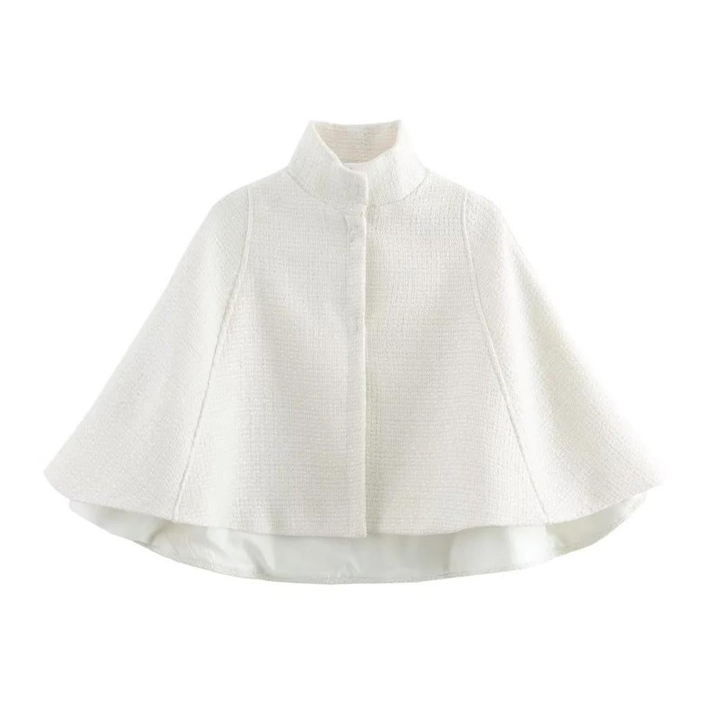 Elegant Textured Cape Jacket