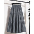 Women's Casual Vintage-Style Midi Skirt