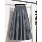 Women's Casual Vintage-Style Midi Skirt