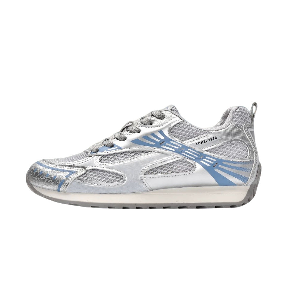 Women's Athletic Sneakers with Breathable Mesh and Cushioned Sole
