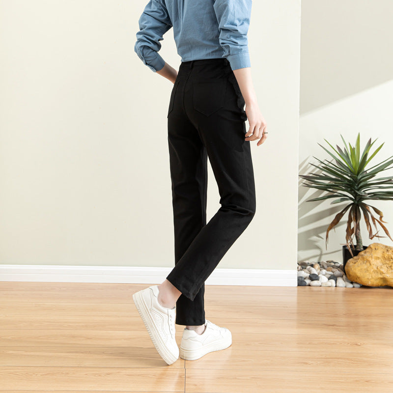 Women's High-Waisted Chino Pants