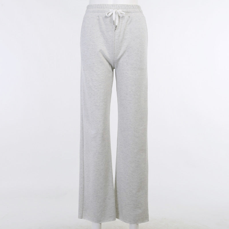 Women's Comfortable Casual Pants with Elastic Waistband and Drawstring