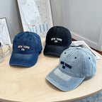 Distressed Denim Baseball Cap