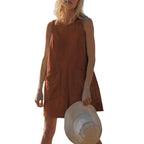 Women's Casual Wide-Leg Jumpsuit with Pockets