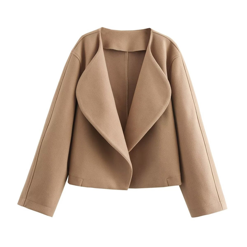 Women's Elegant Oversized Blazer with Chic Lapel