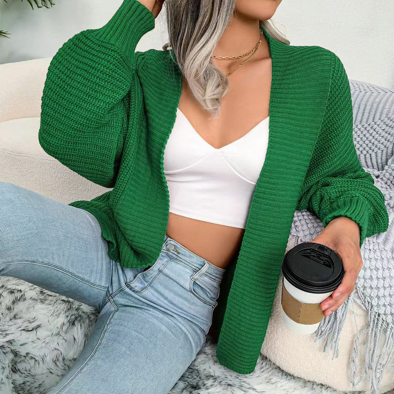 Cozy Knit Cardigan with Oversized Cut