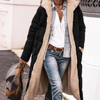 Women's Lined Parka with Hood and Casual Cut