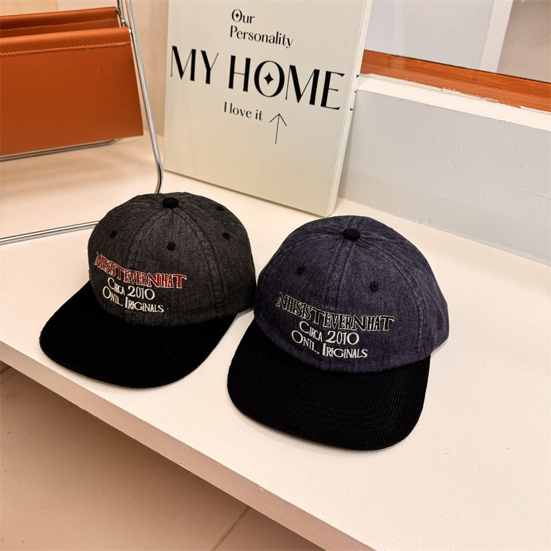 Men's Vintage-Inspired Embroidered Baseball Cap