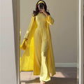 Women's Loungewear Combination with Flowy Kimono and Comfortable Pants