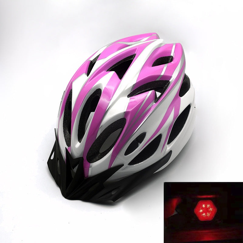 Mountain Bike Helmet with Integrated Safety Light