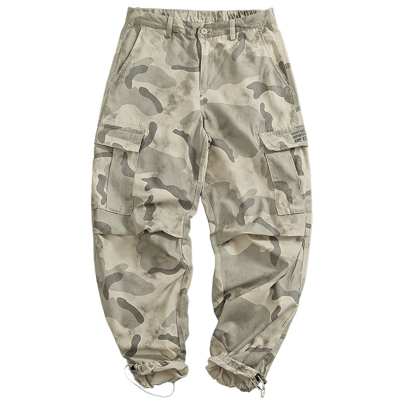 Women's Cargo Pants with Versatile Pockets and Modern Camouflage Design