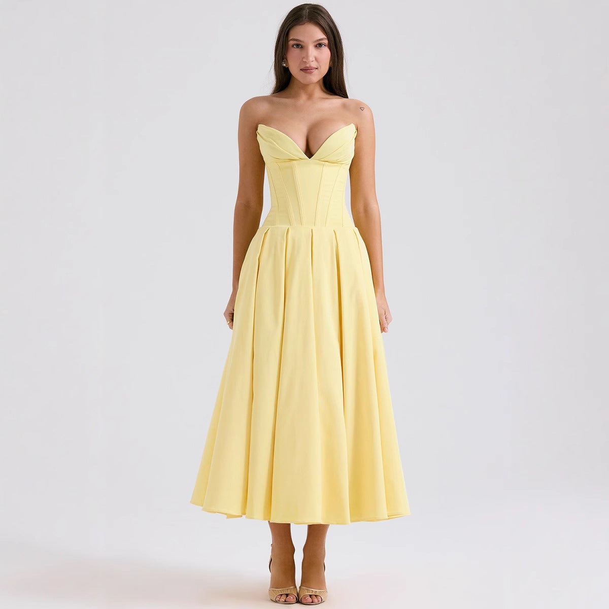Women's Fitted A-Line Evening Dress