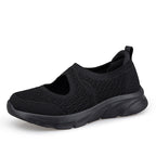 Breathable Women's Slip-On Sneakers with Elastic Upper and Cushioned Sole