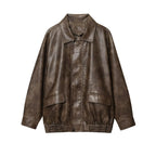 Women's Elegant Faux Leather Jacket