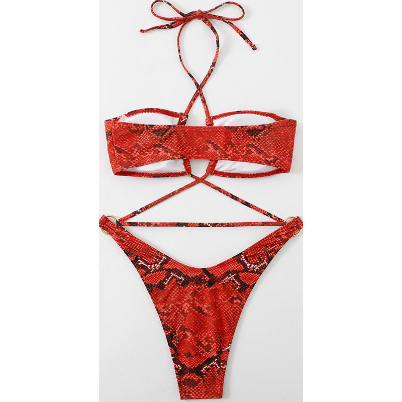Women's Bandeau Bikini with Refined Cut-outs