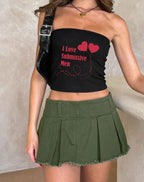 Women's Bandeau Top with Maritime Motif