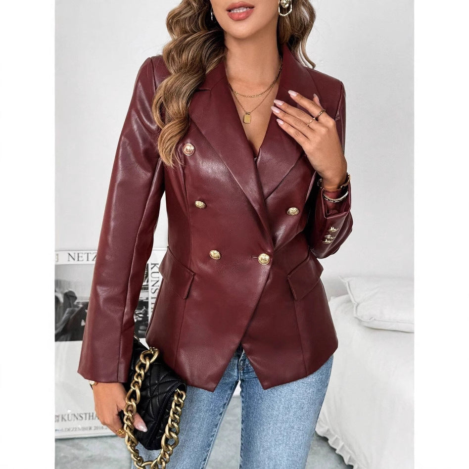Elegant Oversized Double-Breasted Blazer
