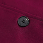 Elegant Double-Breasted Long-Sleeve Coat