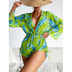 Women's Swimwear Set with Floral Design