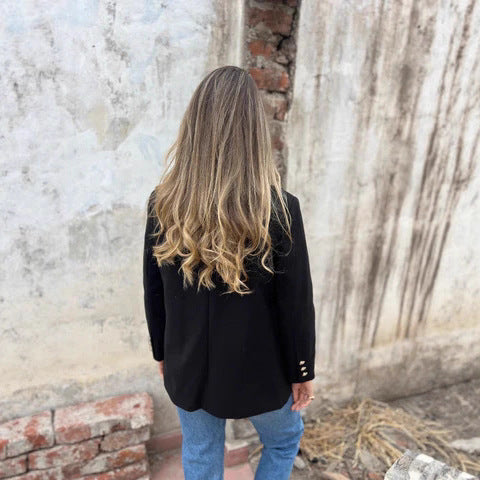 Women's Elegant Double-Breasted Blazer
