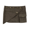 Women's Fashionable Short Skirt with Pockets and Buttons