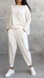 Casual Two-Piece Sweat Suit