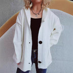 Women's Comfortable Hooded Cardigan with Pockets