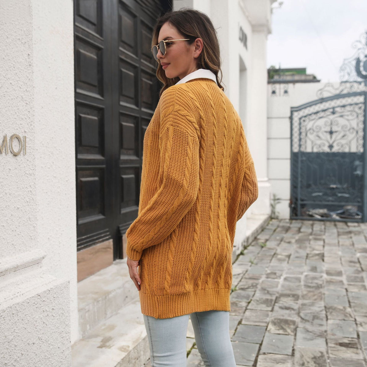 Women's Cable Knit Cardigan