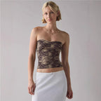 Women's Striped Bandeau Top
