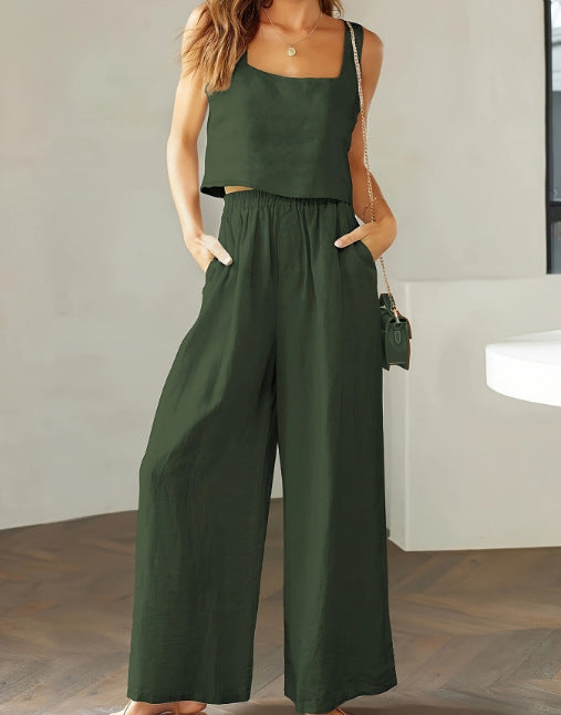 Women's Airy Two-Piece Ensemble with Loose Cut