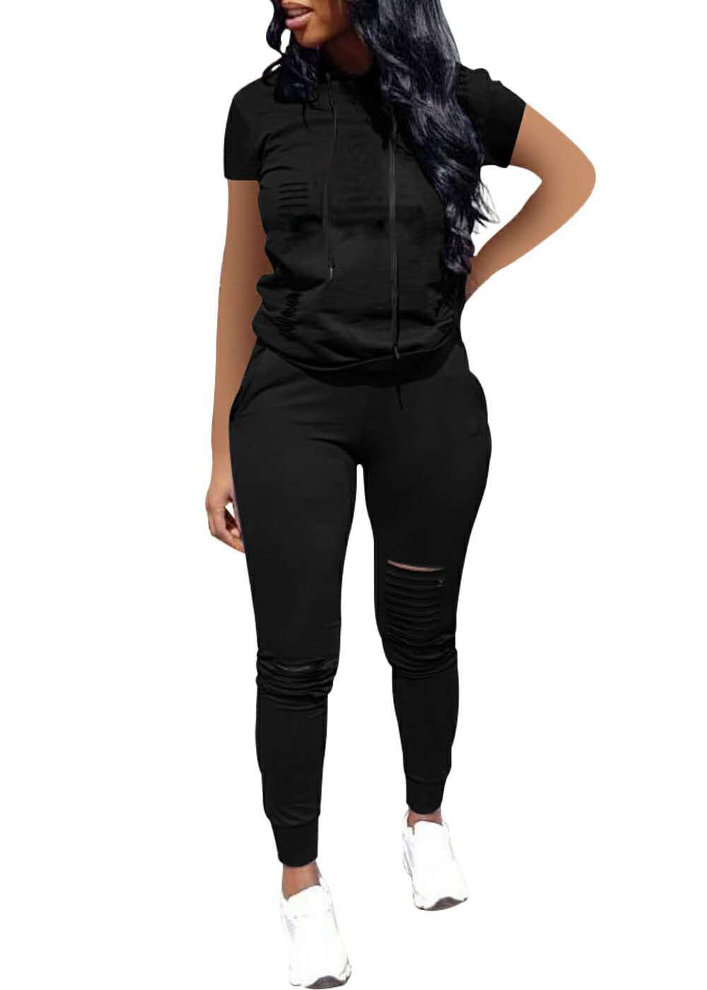 Women's Jogging Suit with Stylish Zipper Details and Sporty Fit