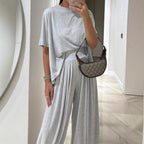 Women's Comfortable Wide-Leg Set