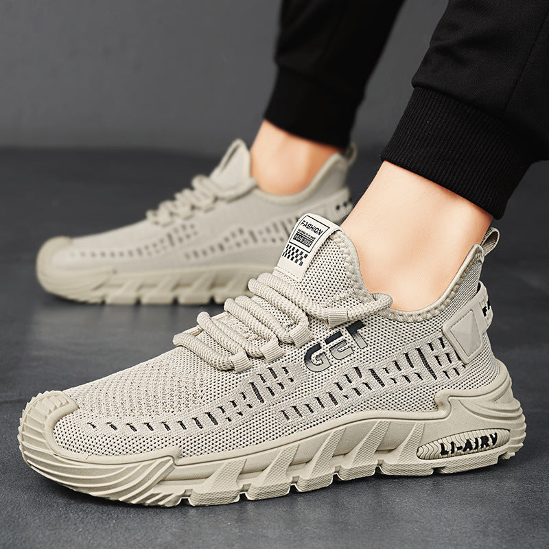 Women's Breathable Fitness Sneakers with Shock-Absorbing Sole