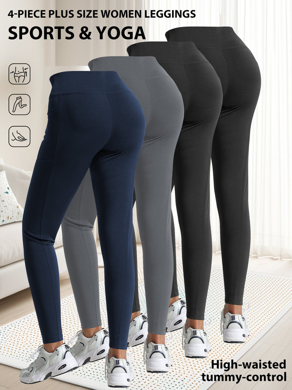 Women's Ankle-High Sports Leggings