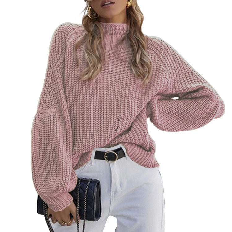 Women's Cozy Loose-Fit Knit Sweater