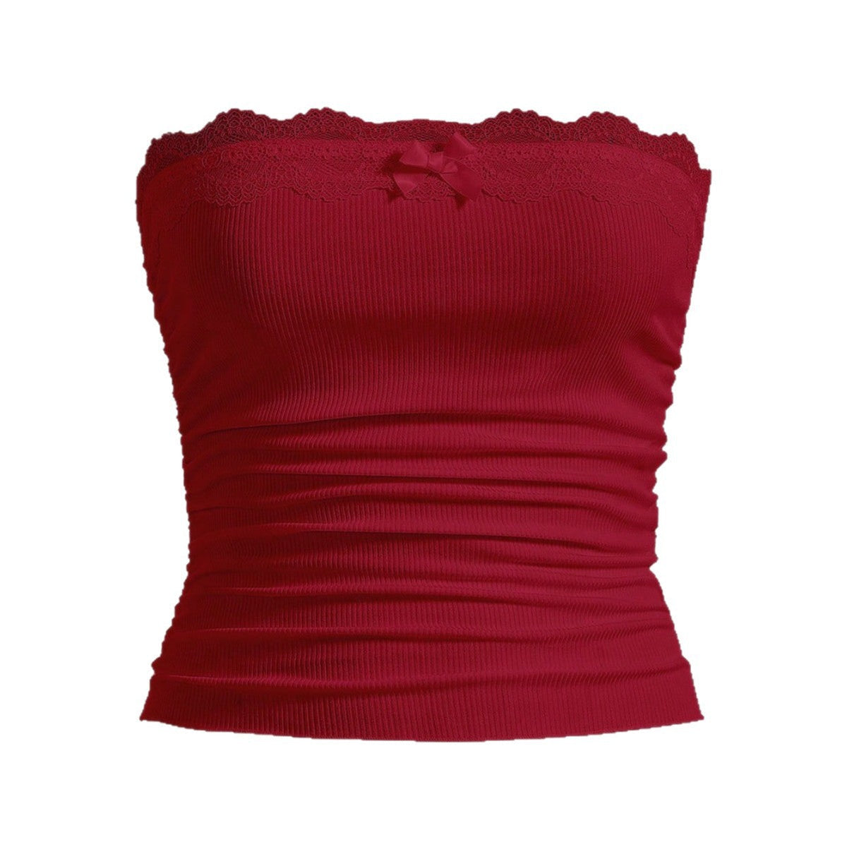 Women's Bandeau Top with Lace Trim
