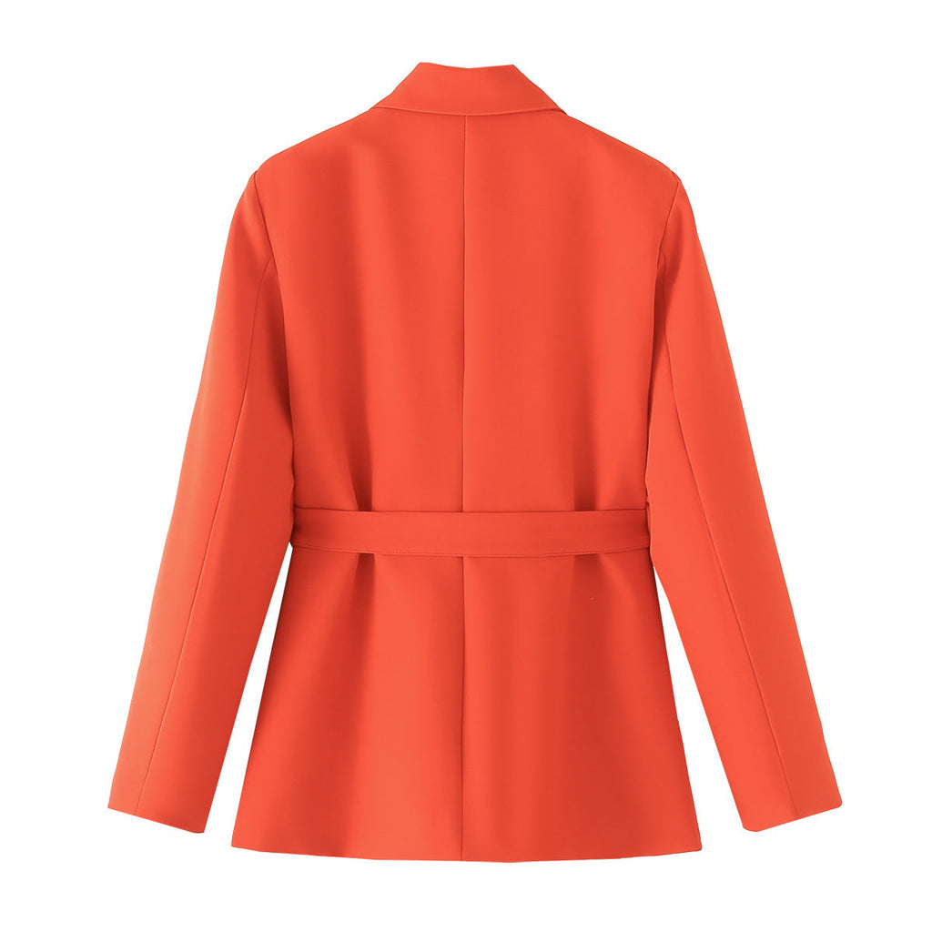 Women's Tailored Blazer with Belt Detail