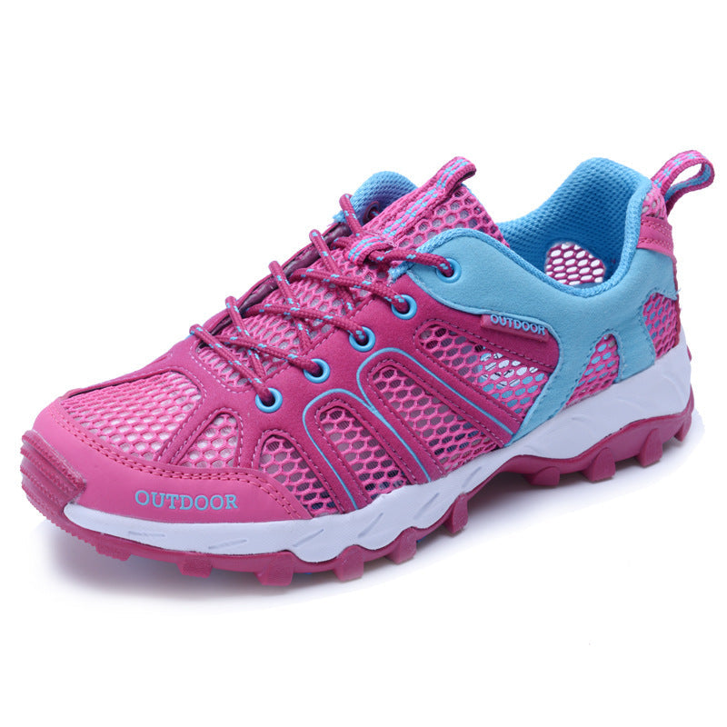Women's Breathable Outdoor Sneakers with Non-Slip Sole and Elastic Mesh