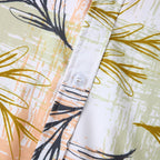 Women's Short-Sleeve Shirt with Creative Plant Print and Airy Fit