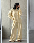 Women's Oversized Lounge Set with Palazzo Pants