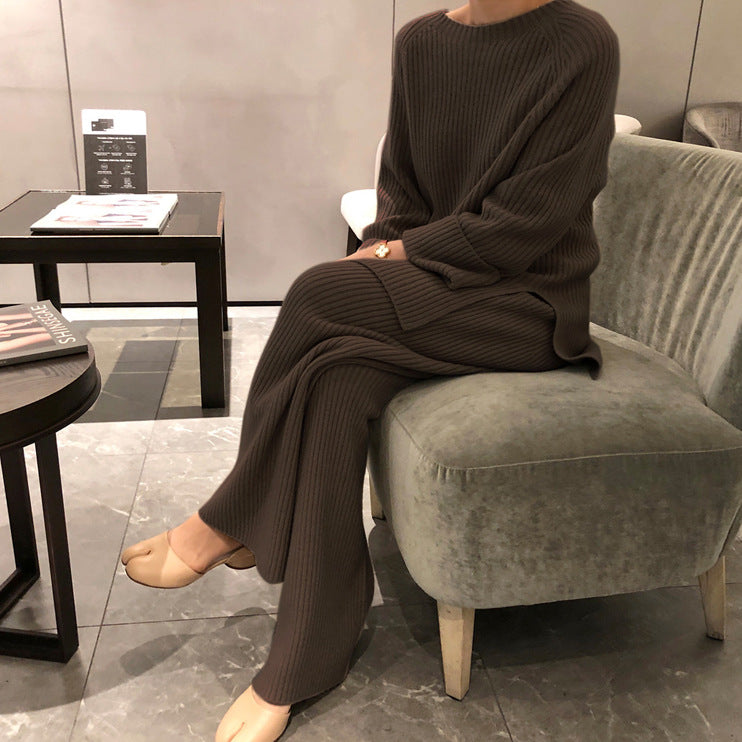Women's Cozy Ribbed Knit Set