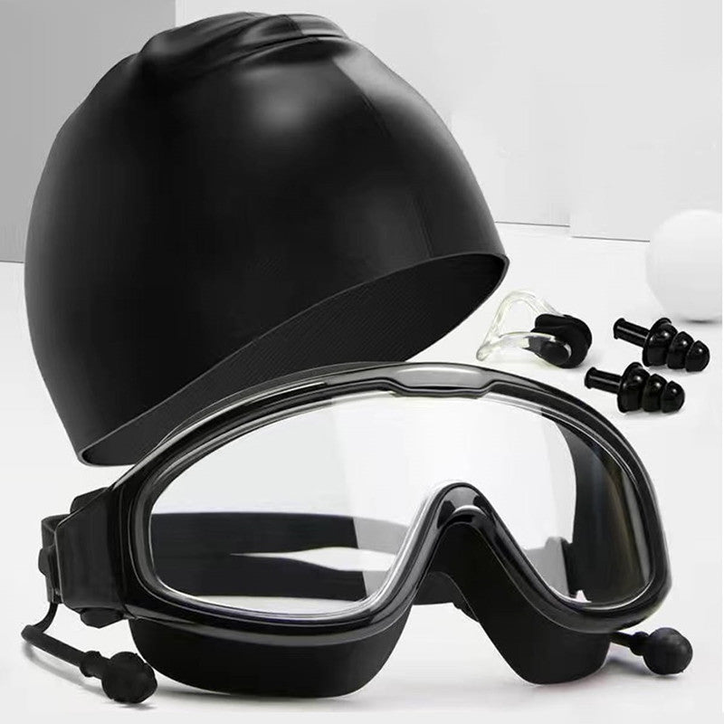 Diving Goggles with Silicone Rim and Waterproof Earplugs