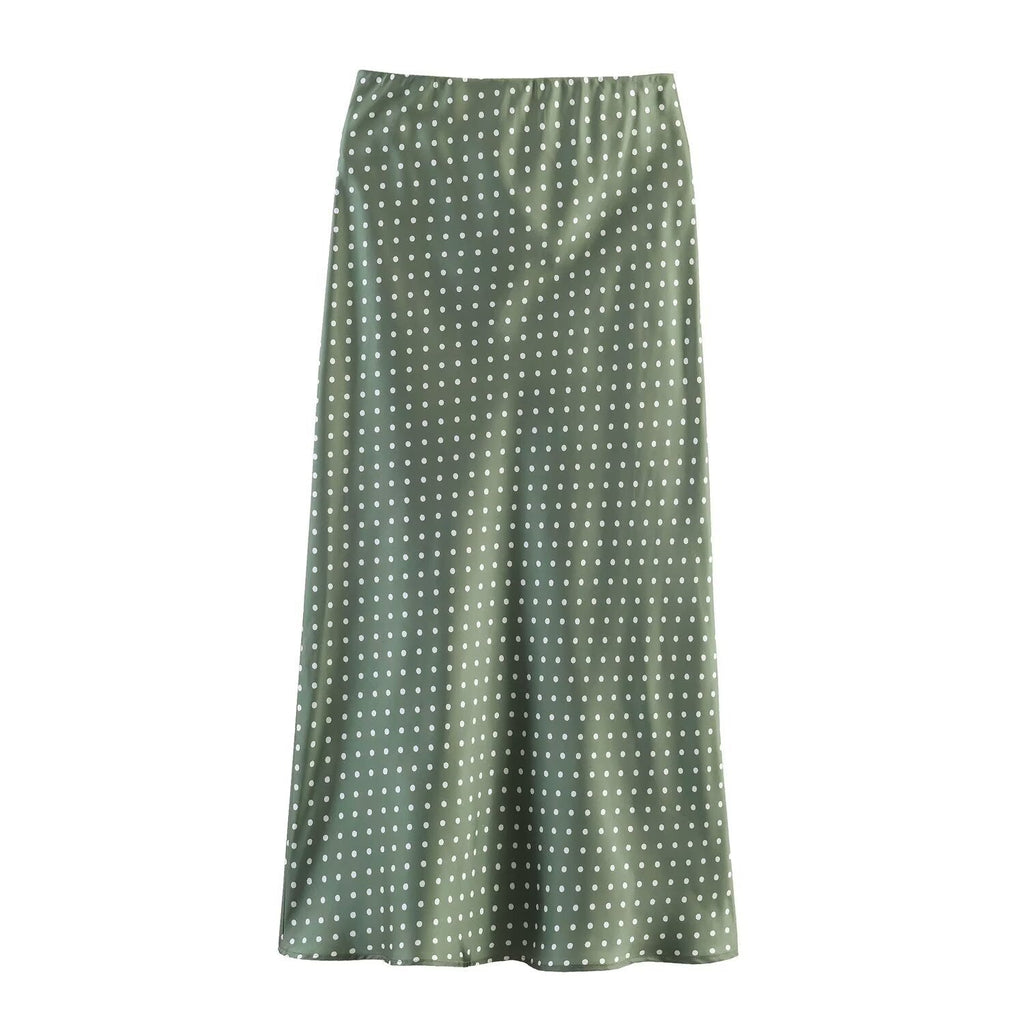 Women's Polka Dot Midi Skirt