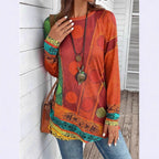 Women's Artfully Designed Long-Sleeve Shirt
