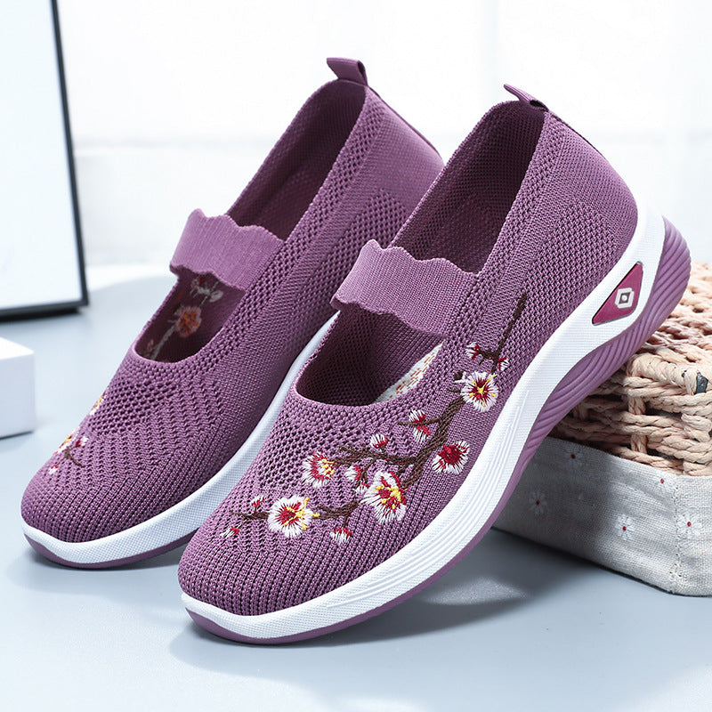 Women's Breathable and Decorative Slip-On Shoes